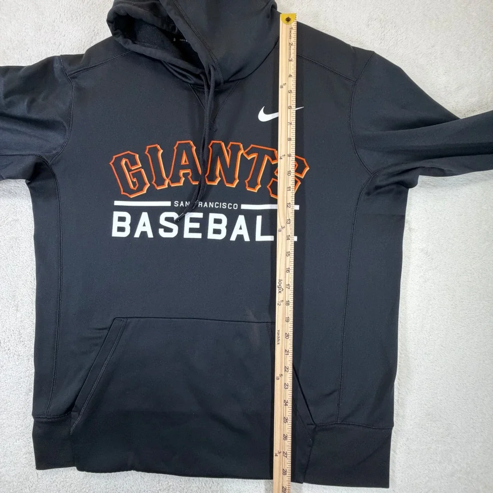 Nike San Francisco Giants Baseball Hoodie Mens Large Black Dri-FIT MLB Pullover